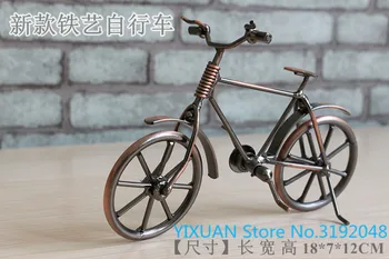 

Creativo modelo de bicicleta de hierro muebles para el hogar joyería decoración de oficina artesanía de metal de moda.