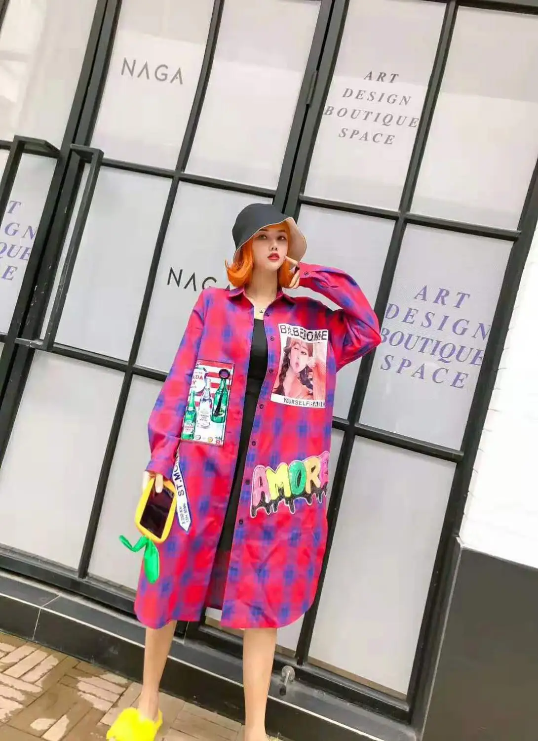 Модная клетчатая рубашка с длинными рукавами в Корейском стиле для девочек рубашка с блестками и рисунком сбоку осенний кардиган с отложным воротником и длинными рукавами
