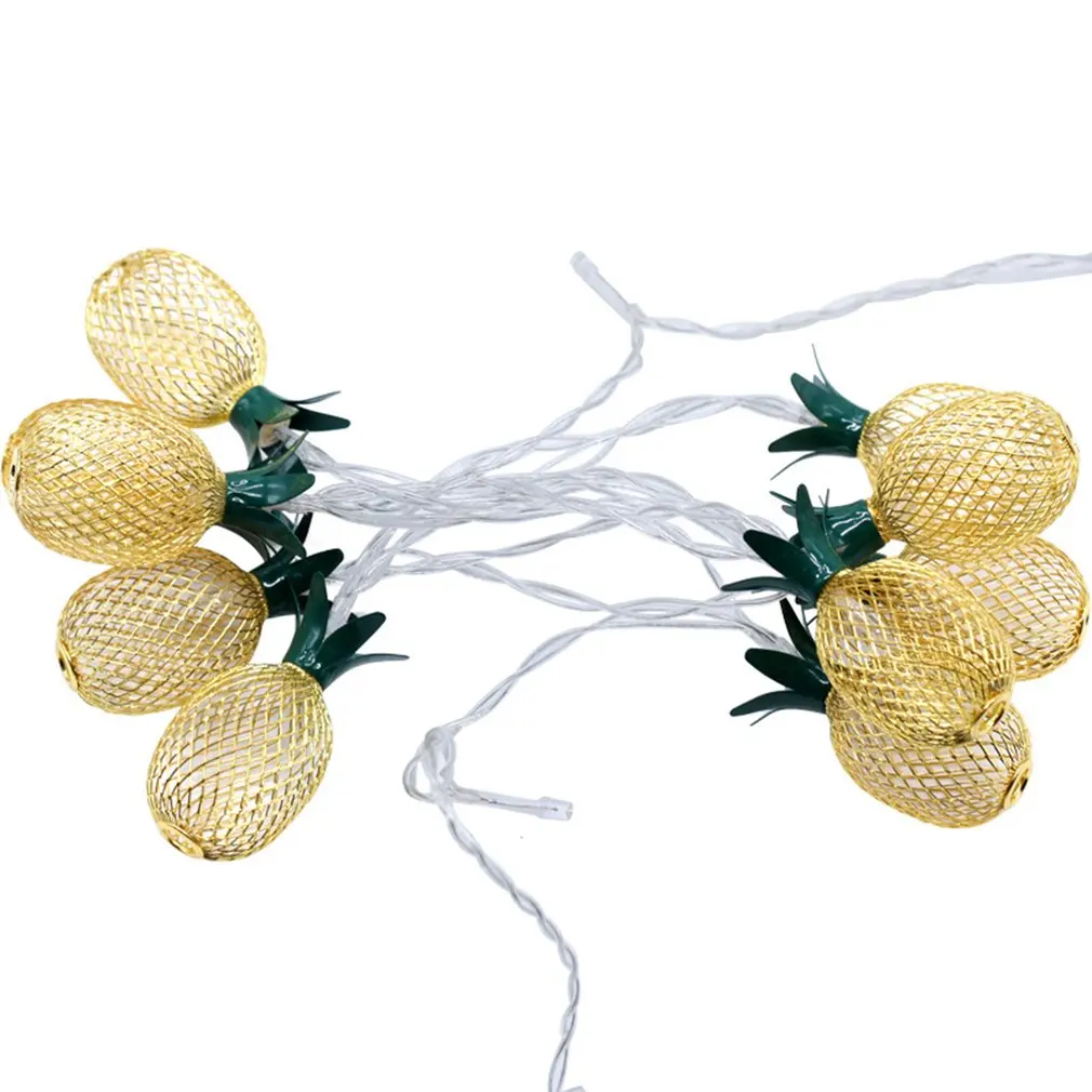 

Creative Iron Pineapple Light Strings Garlands LED Lamp Holiday Party Garden Decoration Festival Christmas Fairy Lights