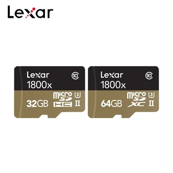 

Lexar 32GB Micro SD Card 1800x Memory Card TF Card 64GB SDXC UHS-II 270MB/s Flash Drive for Camera