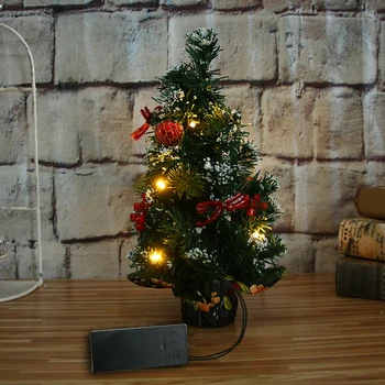

Mini Artificial Christmas Tree Party Xmas Ornament For Home Desk Table Decor