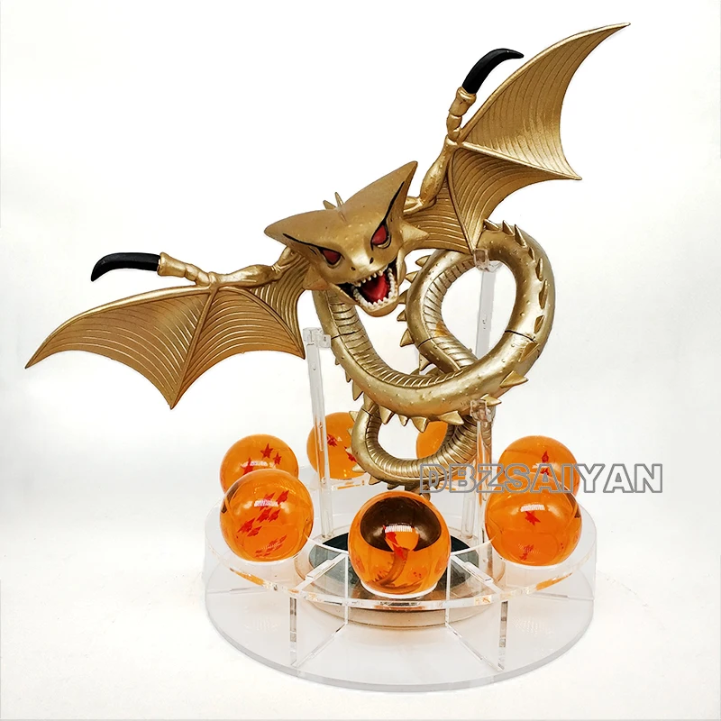 15 см Dragon Ball Shenron figulas прикроватная лампа Dragon Ball Z рисунок ночной Светильник Shenlong+ 7 шт 3,5 см шарики+ акриловая полка DBZ - Цвет: not lamp shenron4