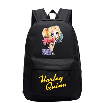 

Students Backpack Kids Suicide Squad Harley Quinn School Backpacks Bags Teenage Girls Plecak Travel Bags for Boys Kids Backpack