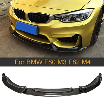

Front Lip for BMW F80 M3 F82 M4 Sedan Coupe Convertible 2014-2019 Car Front Bumper Lip Chin Spoiler Extension Carbon Fiber