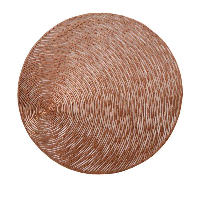 Table Mats Coasters Pad Round PVC Placemat Heat Wear Resistant Non - Slip Washable Individual