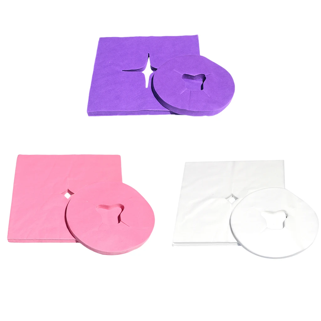200pcs Disposable Face Cradle Covers for Massage Table - Extra Soft & Sterile Headrest Pillow Covers for Beauty Salon SPA