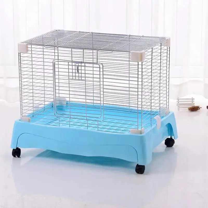 Супер Люкс двойной ящик клетка для питомца кролика Тоторо вилла аутсорсинга