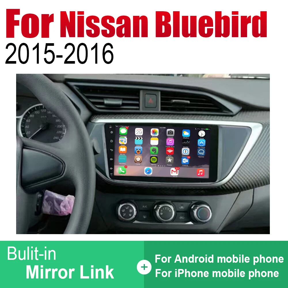 ZaiXi Android gps навигация для Nissan Bluebird~ Bluetooth wifi 2din автомобильный Радио стерео Мультимедиа Плеер аудио
