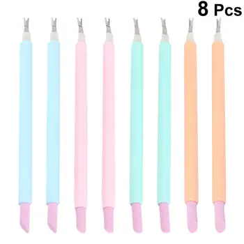 

8pcs Cuticle Trimmer Durable Practical Cuticle Remover Dead Skin Remover Pedicure Tools Carve Pen for Women Salon