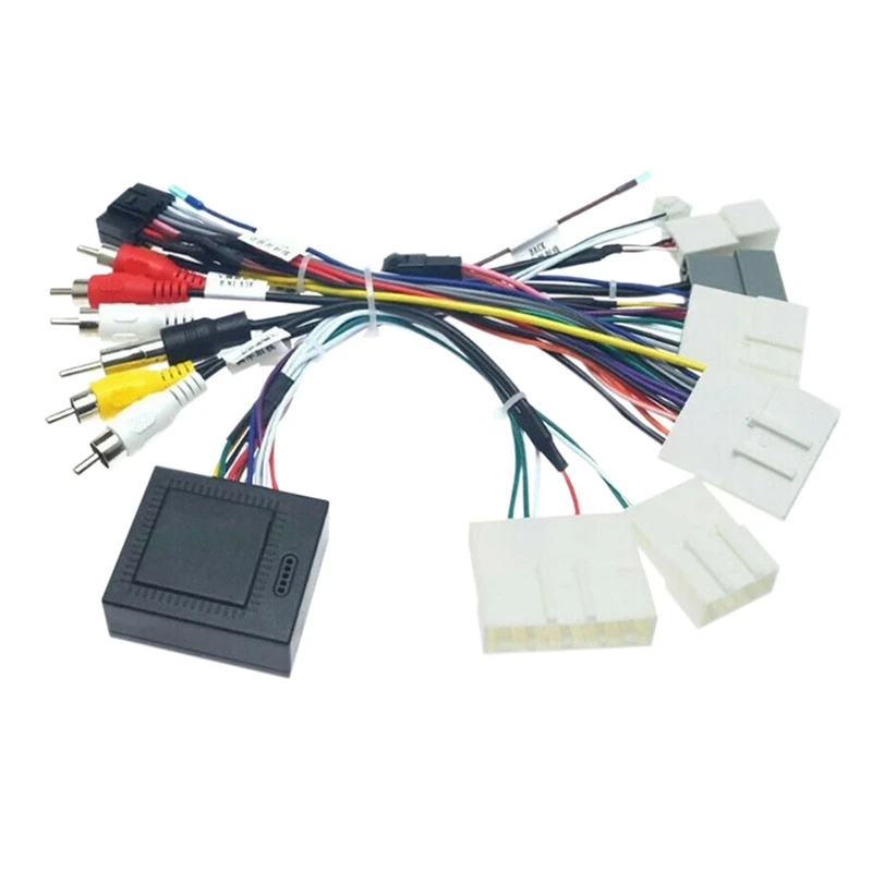 Car 16PIN Android Audio Power Radio Wire Harness with Canbus Box Car