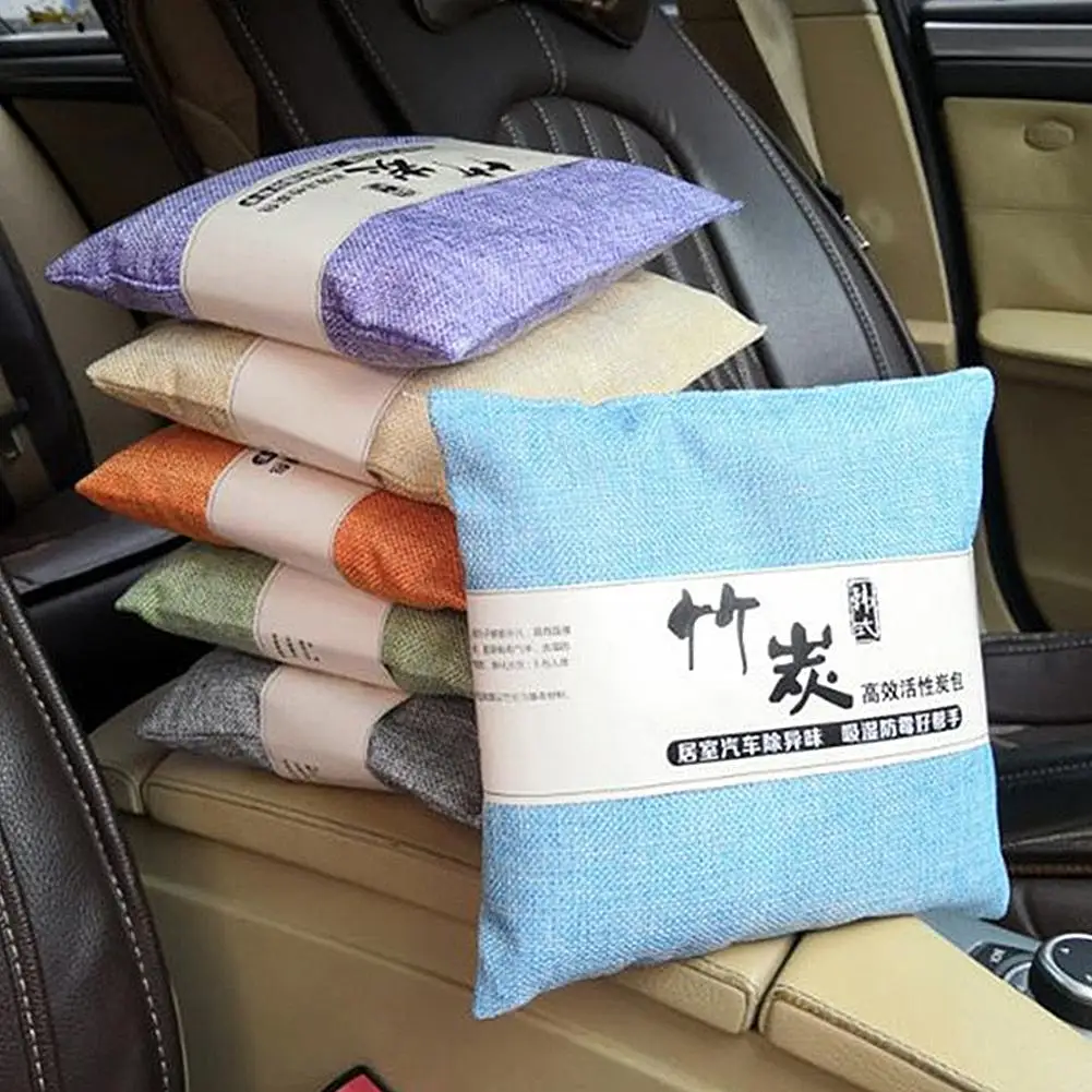 Activated Carbon Air Purifying Bag Nature Fresh Charcoal Bamboo Mold Odor Eliminator Home Closet Car Purifier |