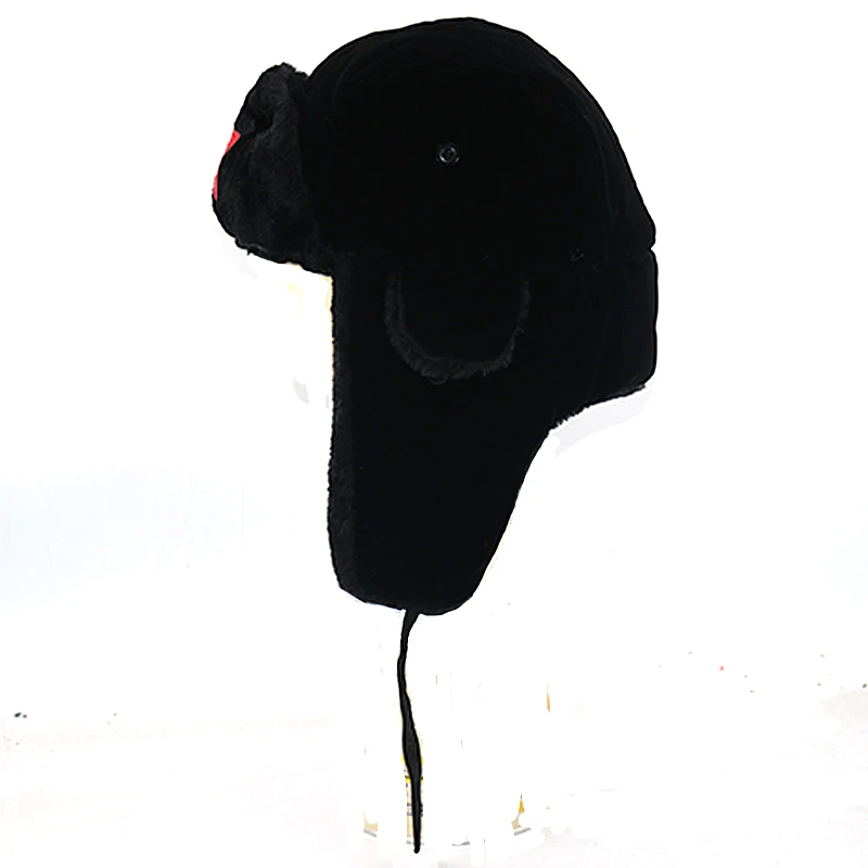 Sovjet Red Star Bomber hat Шапка с толстым мехом внутри РОССИИ СССР холодное ухо защищенные зимние шапки
