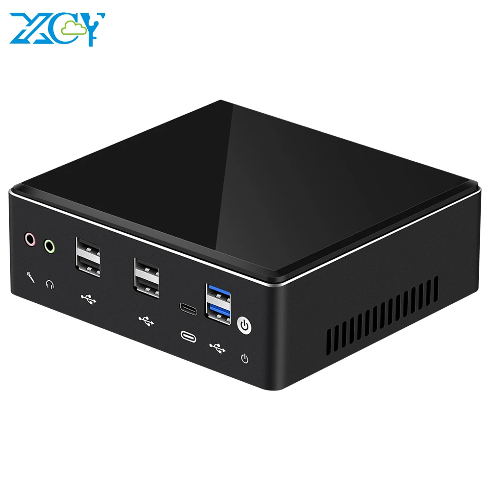 XCY X41 Мини ПК 10 го поколения Intel Core i7 10510U DDR4 M.2 SSD 8 * USB HDMI DP 4K 60fps 2 * LAN Type C WiFi Bluetooth Windows 10 HTPC|Мини ПК| | АлиЭкспресс