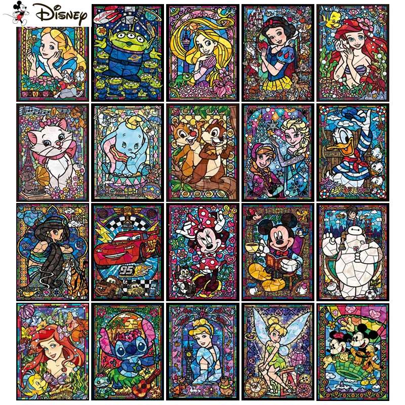 Disney 5D Diamond Painting Cross Stitch Cartoon princess DIY Full Square/round Rhinestone Picture