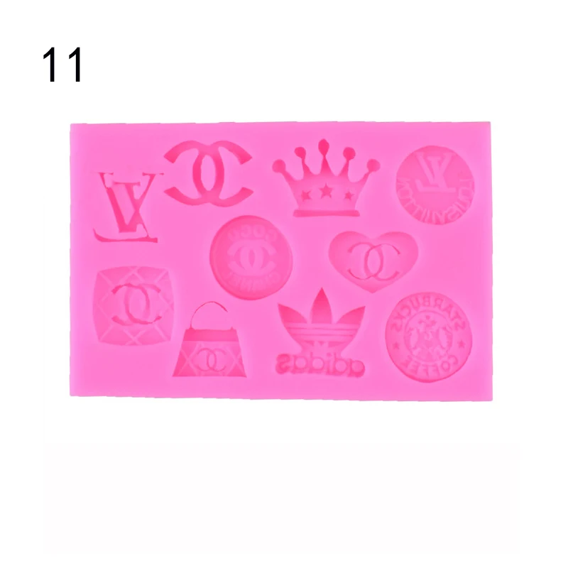 New Silicone Mould 3D Bag Crown Letter X Pattern Fondant Mold Chocolate Cake Decorating Moulds Biscuit Baking Pastry Tools1