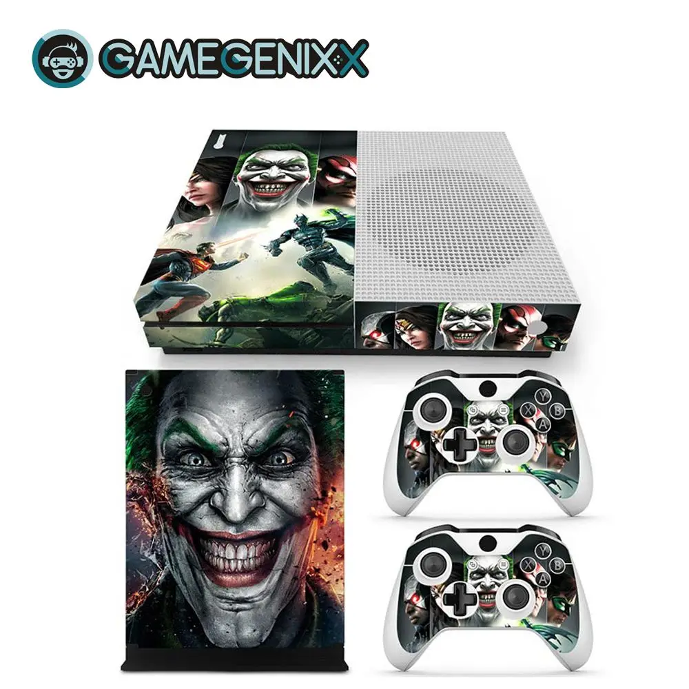 Защитная Наклейка GAMEGENIXX для Xbox One Slim Console и 2 контроллера-The Joker - Цвет: The Joker