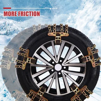 

Car Truck SUV Emergency Snow Anti-Skid Wheel Tire Chains Steel Anti-Slip Belt Durable MU8669