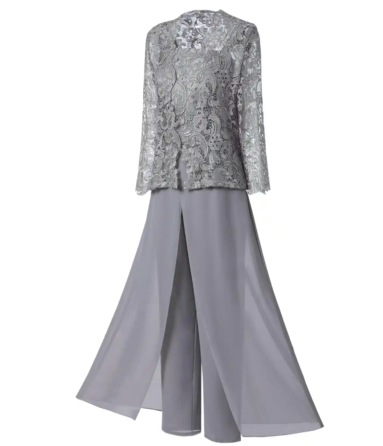 gown with short jacket