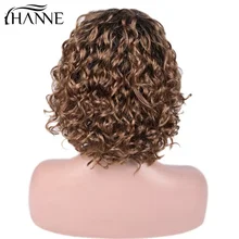 Волосы hanne, бразильские волосы на кружеве, человеческие волосы, парики, свободная часть, вьющиеся волосы Remy для женщин, 150% плотность, предварительно выщипанные# T2/30