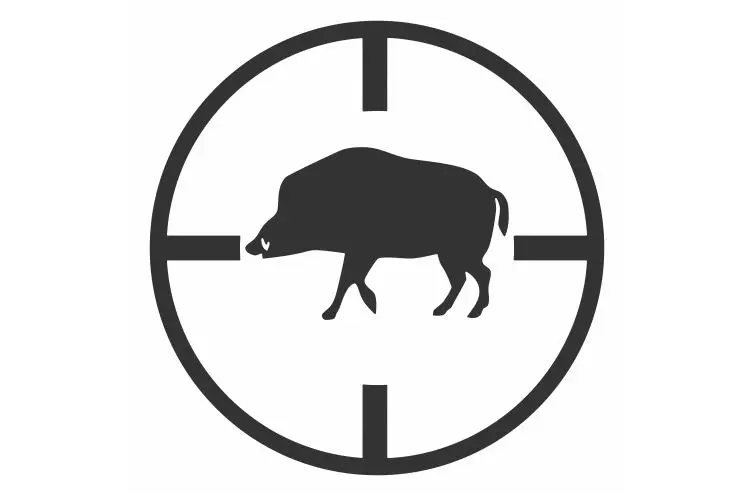 Дикий кабан под охотничьим ружьем, автомобильные наклейки с изображением животных, автомобильная Фреска для автомобиля, съемные ручки FA496