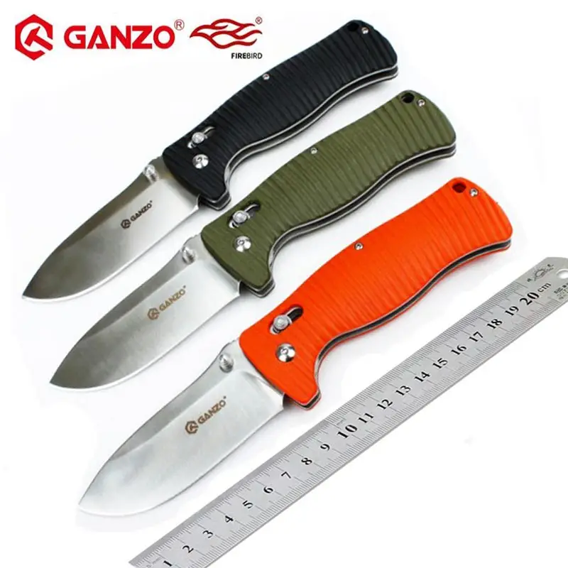 Складной нож Ganzo G720 с ручкой Firebird F720 58 60HRC G10 карманный для выживания на открытом