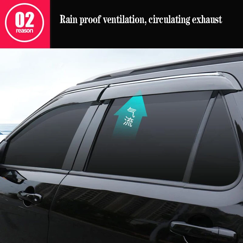 Applied only for 13 to19 Ford Explorer special fittings for weatherproof window eyebrow trim explorers