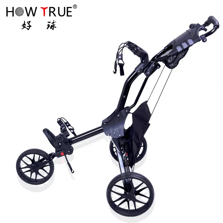 New Multi-Functional Golf Car Foldable 3 Wheels Push Cart Bag Cart