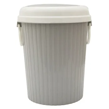 

Portable Trash Can Clamshell Kitchen Trash Can Living Room Bathroom Trash Gray
