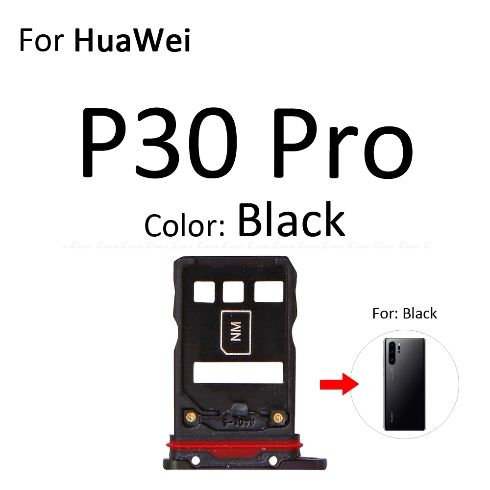 Высокое качество Micro SD/Sim карты лоток гнездо адаптер для HuaWei P30 Pro Lite Разъем Держатель Слот ридер детали контейнера