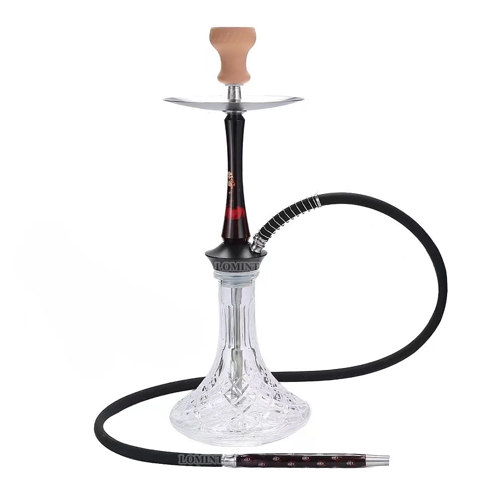 LOMINT Funny Comics Large Hookah Shisha Set Heavy Chicha Glass Base High Quality Narguile All Accessories 60cm Height LM833