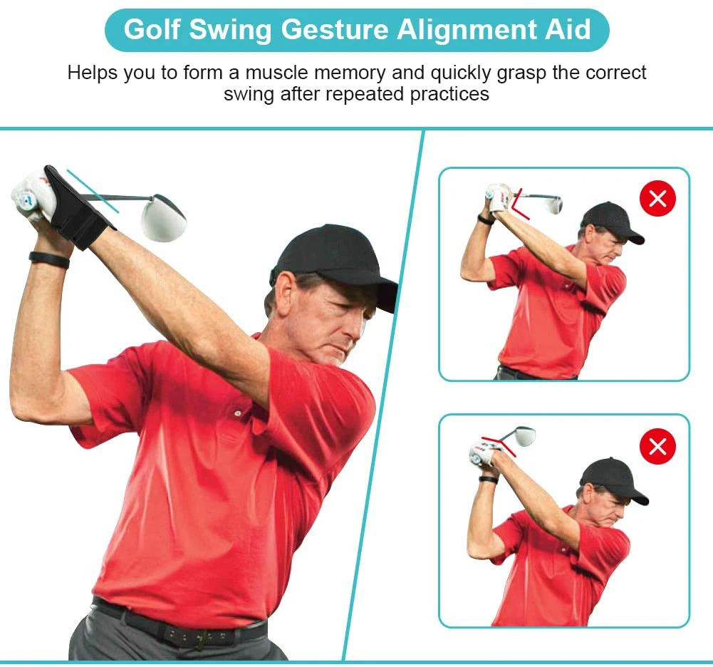 1Pcs Golf Swing Trainer Training Accessories Wrist Corrector Band