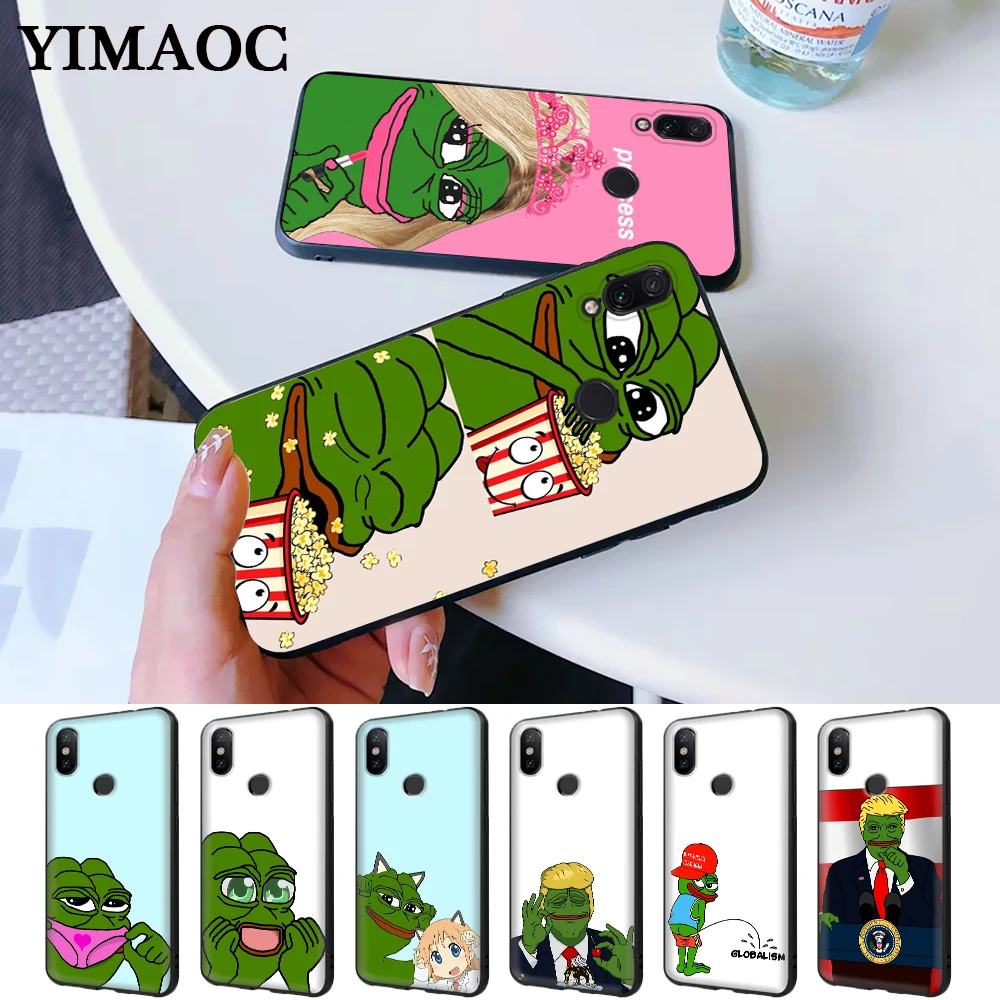 Meme Smug лягушка Пепе силиконовый случай для Redmi Примечание 4X5 Pro 6 5A Prime 7 8 |