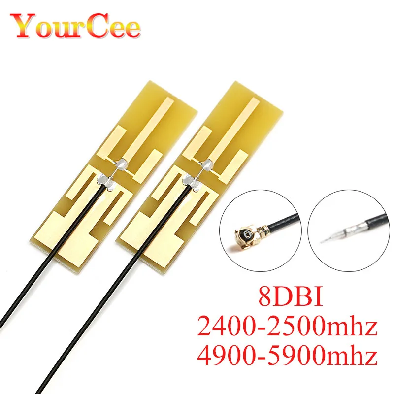 5 шт. 2 4G/5 8G двухдиапазонная антенна 8DBI с высоким коэффициентом усиления IPEX