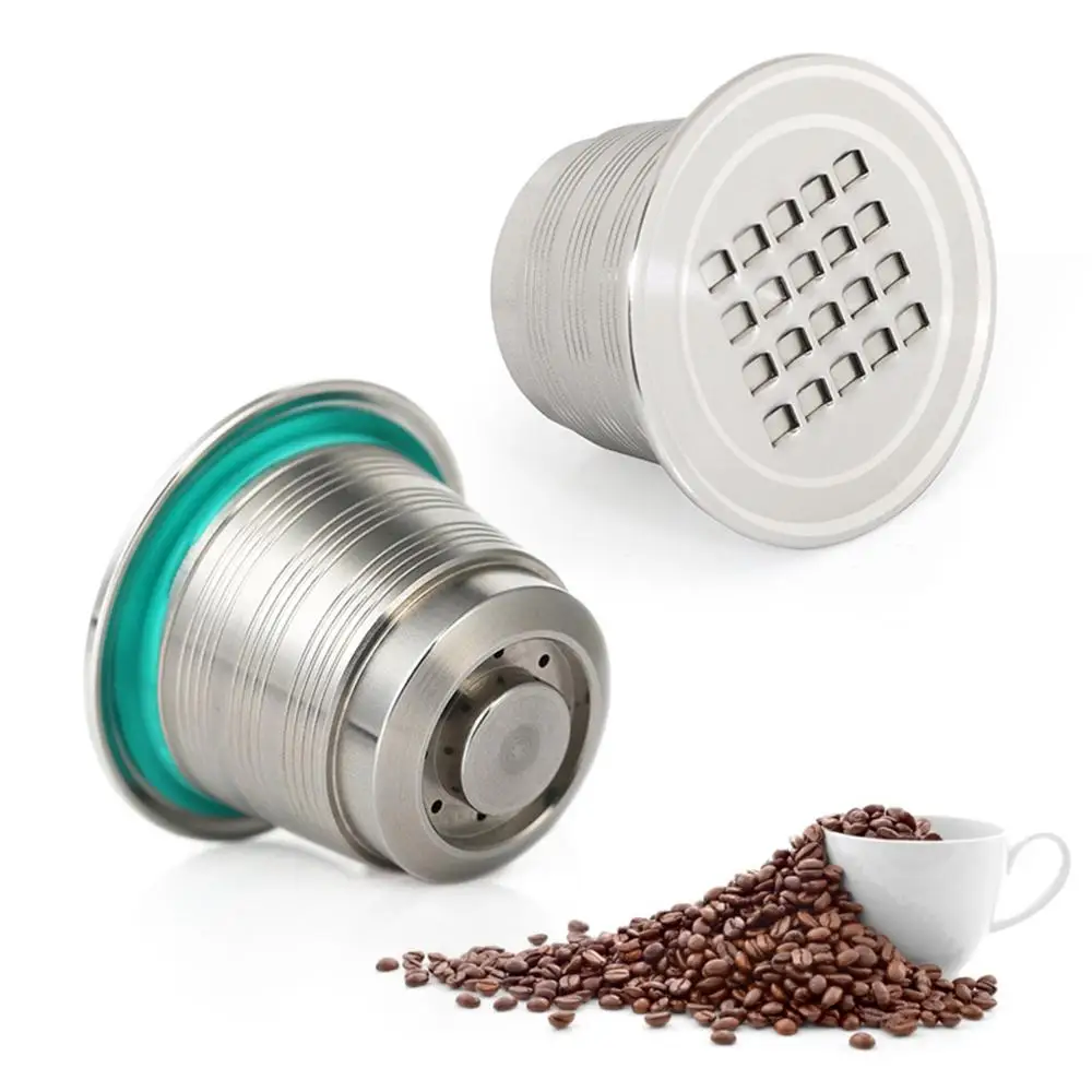 Из нержавеющей стали, многоразовый капсула Nespresso постоянная стойка для кофейных капсул для Nespresso оригинальные линии машины подарки квадратное отверстие