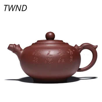 

Yixing purple clay dragon ball teapot ore zisha pot handmade kettle suit dahongpao puer tieguanyin drinkware