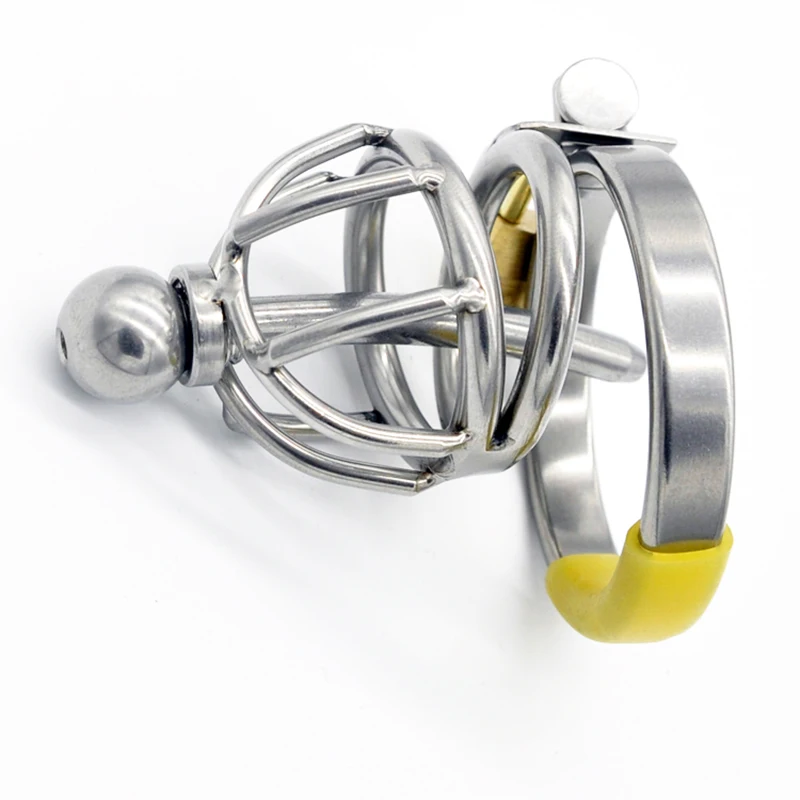 CHASTE BIRD New Stainless Steel Metal Male Chastity Device with Catheter Plug Cock Cage Penis Belt Sex Toy BDSM A099 | Красота и