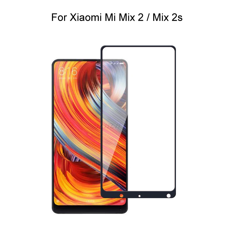 Закаленное стекло для Xiaomi Mi Mix 2 2S полное покрытие 2.5D защита экрана защитное