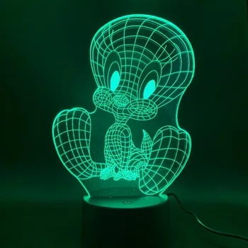 

Bluetooth Speaker Base TweetyBird 3d LED Lamp Night Light USB Touch Sensor RGB Decoration Children Gift Cartoon Gifts 3D Lamp