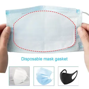 

30/50Pcs 3 Ply Disposable Dust Proof Mouth Mask Replacement Non Woven Filter Pads Breathable Dust Proof Mask Replace Inner Pads