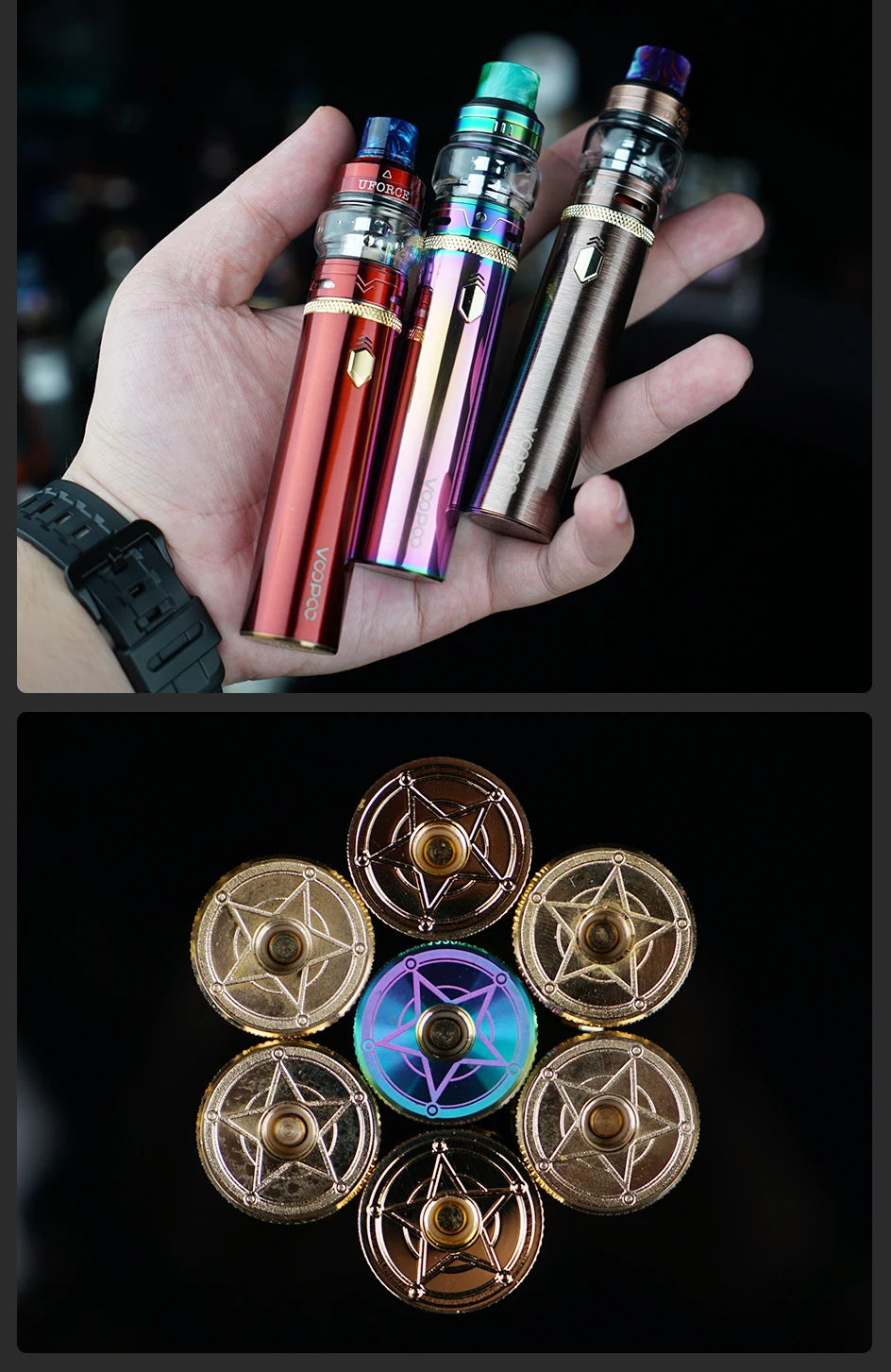 Набор электронных сигарет VOOPOO CALIBER PEN, 3000 мА/ч, набор для запуска ручки, макс. 110 Вт, выход 5 мл, Uforce Tank U4 U6, катушки