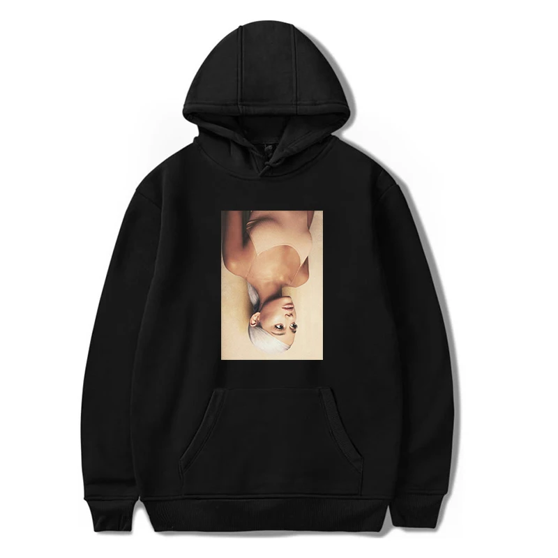 Kpop Ariana Grande новинка повседневные флисовые толстовки для женщин и мужчин с длинным