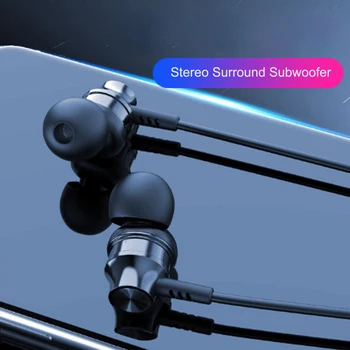 

10pcs Wired Metal Earphone Gaming Headset In ear Heavy Bass Sound Quality Music Sport Headset with Microphone