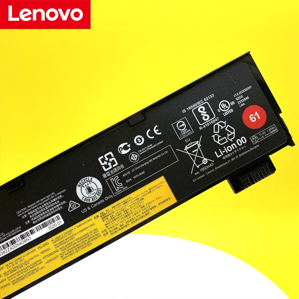 Lenovo-bateria Original do Portátil Thinkpad T470 T480 T570 T580 P51s P52s 01av423 Sb10k97580 01av427 Novo - Imagem 6