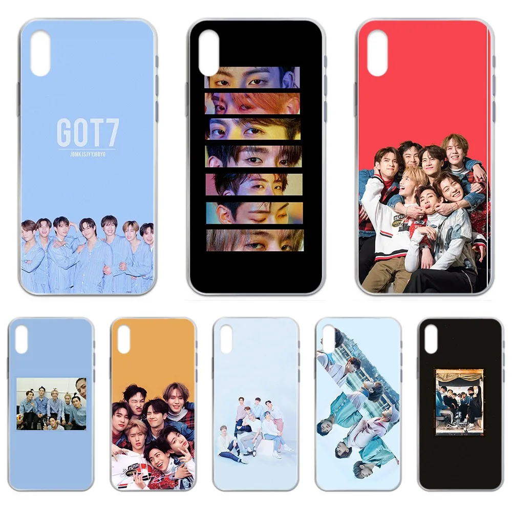 Корейский чехол KPOP GOT7 силиконовый 3D прозрачный для телефона iphone 4 4S 5 5C 5S 6 6S PLUS 7 8 X XR