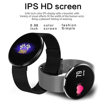 

Smart Bracelet Color LCD Monitor IP67 Heart Rate Blood Pressure Counter Step Waterproof Sports Pedometer Calorie Bracelet JHP