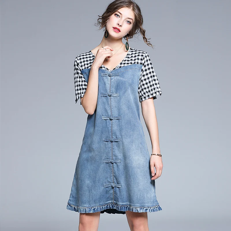 HAYBLST Brand Denim Dress Women 2020 