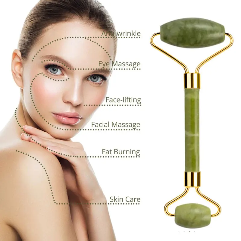Gua Sha Face Jade Roller Massager Natural Gouache Scraper Stone Facial Lift Body SPA Acupuncture Scraping Beauty Skin Care Tools 3