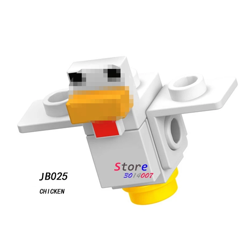 JB025 Одиночные строительные блоки мультфильм фильм серия с персонажами из мультфильмов о животных лошадей Гаст паук осел Полярный DIY игрушки для детей - Цвет: JB025
