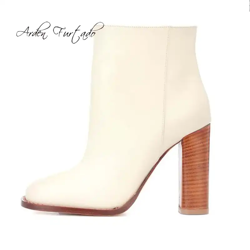 ladies cream boots