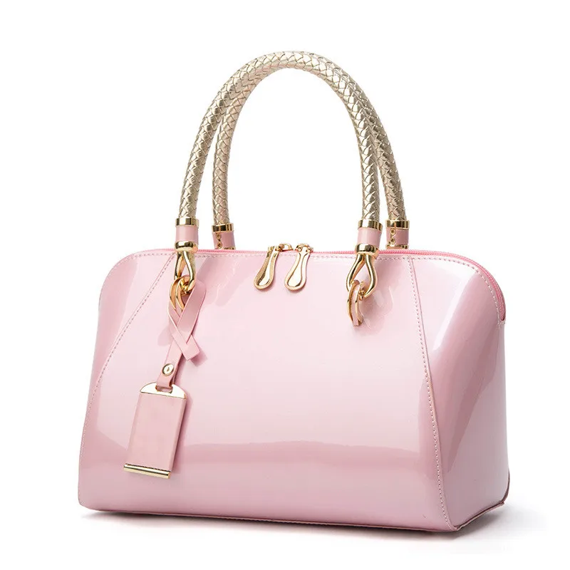 pink Новинка, роскошные сумки, женские сумки, дизайнерские, высокое качество, из искусственной кожи, женская сумка, через плечо, сумки для женщин, bolsas feminina - Цвет: pink